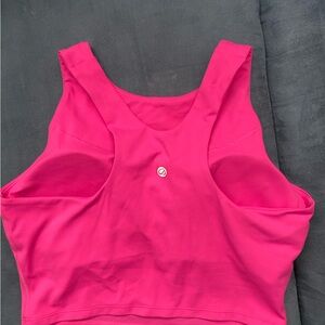 CRZ YOGA Butterluxe Racerback High Neck Longline Sports Bras for Women